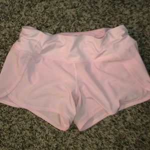 Pink speed up shorts